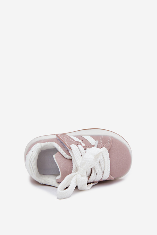 Buty Sportowe Sneakersy Dziecięce Różowe Zerisa
