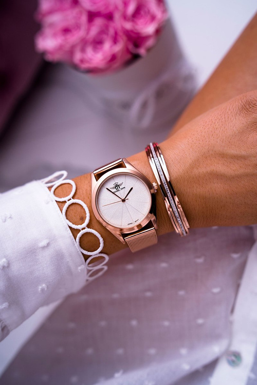 Damski Zegarek Michael John Różowe Złoto Armedana