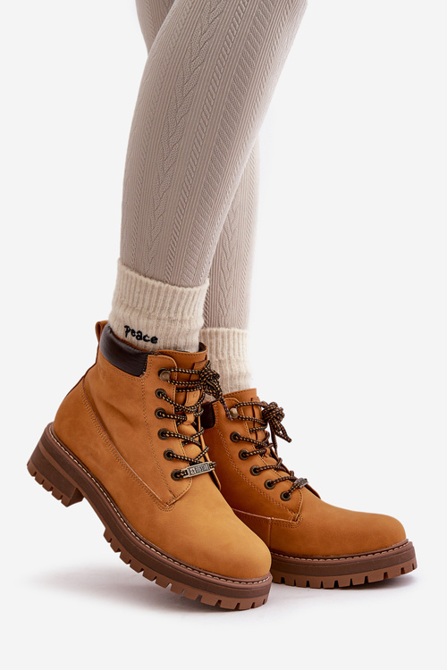 Trapery Damskie Ocieplane Big Star OO274A288 Camel