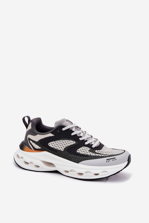 Buty Sportowe Męskie Na Platformie Big Star RR174023 Hi-Poly System Szare
