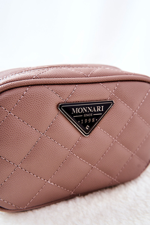 Mała Kosmetyczka Pikowana Monnari CSM0050-015 Beżowa
