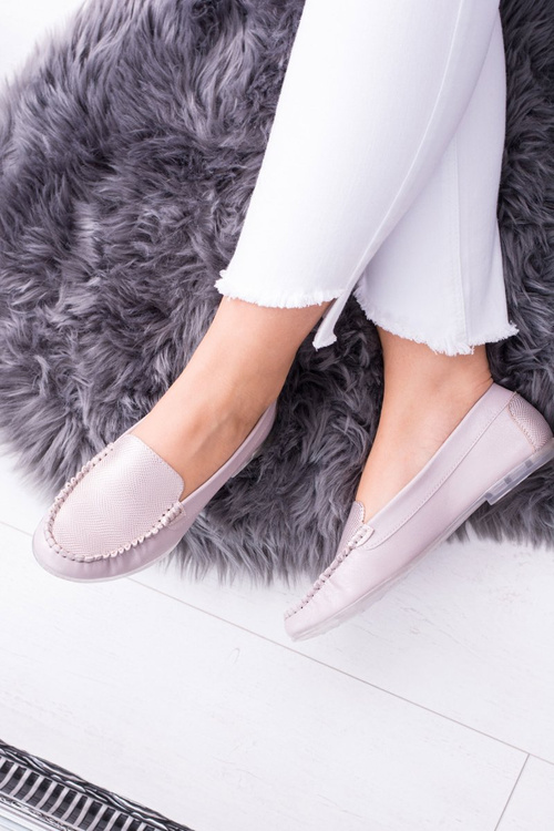 Sergio Leone Mokasyny Damskie Różowe Irmany