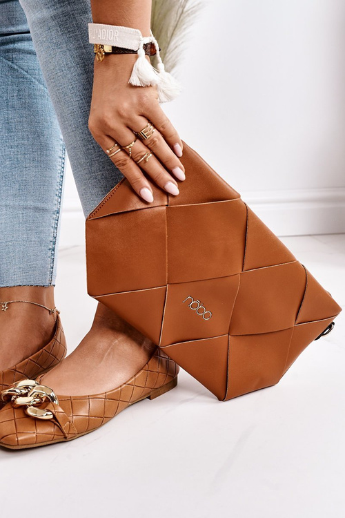 Torebka Kopertówka Z Odpinanym Paskiem NOBO NBAG-K1260 Brązowa