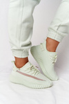 Damskie Sportowe Buty Sneakersy Jasnozielone Amazing