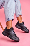 Damskie Sportowe Buty Sneakersy Czarne Boston