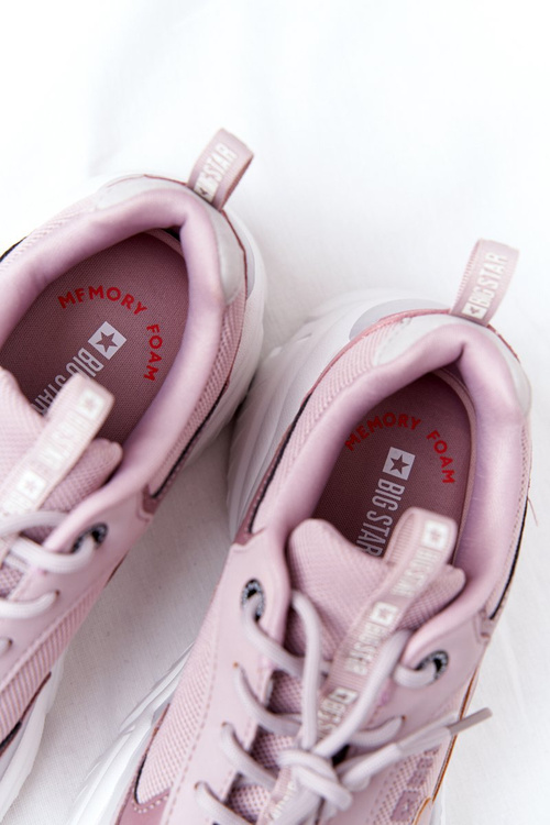 Damskie Sportowe Buty Memory Foam Big Star HH274258 Fioletowe