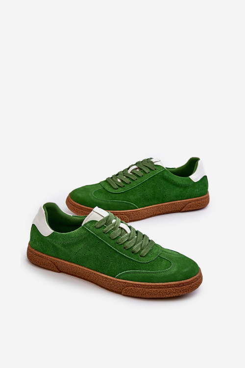 Trampki Męskie Zamszowe Big Star NN174188 Zielone