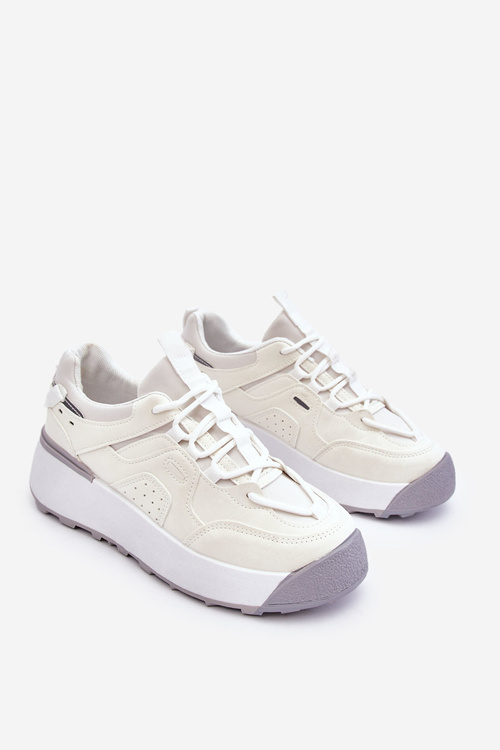 Damskie Buty Sportowe Na Platformie Białe Dakari