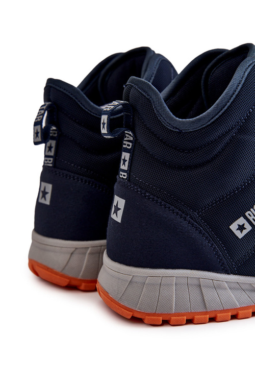 Męskie Buty Trekkingowe Memory Foam Big Star KK174110 Granatowe