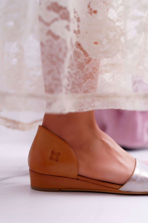 Skórzane Sandały Maciejka 1971-45 Rude