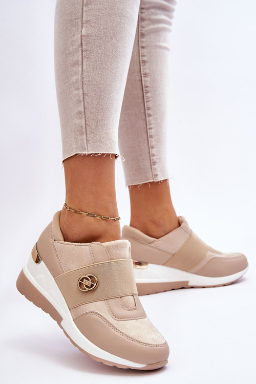 Damskie Wsuwane Buty Sportowe Beżowe Jonas