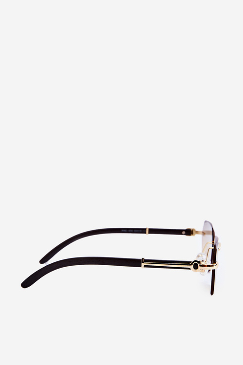 Okulary Przeciwsłoneczne Damskie UV400 Czarno-Złote