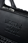Torebka Z Plecionki Big Star NN574103 Czarna
