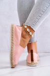 Espadryle Na Plecionej Podeszwie Big Star HH274496 Różowe