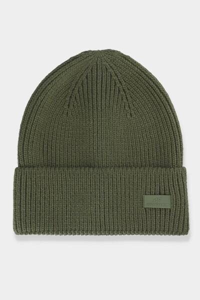 Czapka Męska Zimowa Z Logo 4F 4FAW23ACAPM311-43S Khaki