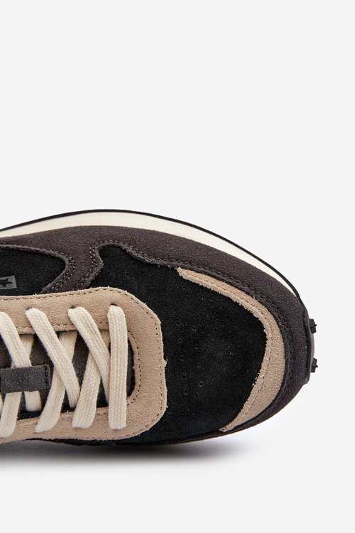 Męskie Sneakersy Memory Foam System Big Star NN174357 Czarne