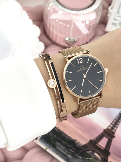 Damski Zegarek Giorgio & Dario Rene Złoty Róż 36mm