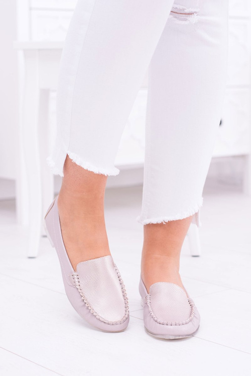 Sergio Leone Mokasyny Damskie Różowe Irmany