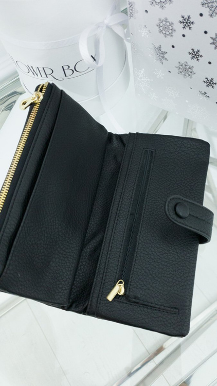 Duży Damski Portfel Czarny