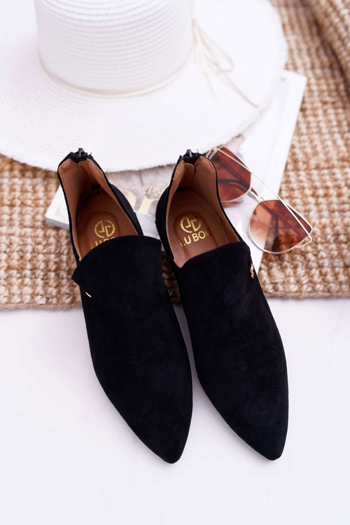 Lu Boo Botki Z Wycięciami Czarne Chelsea