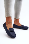 Klasyczne Mokasyny Damskie Granatowe Iramarie