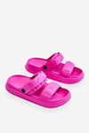 Piankowe Klapki Sandałki Fuksja Lirell