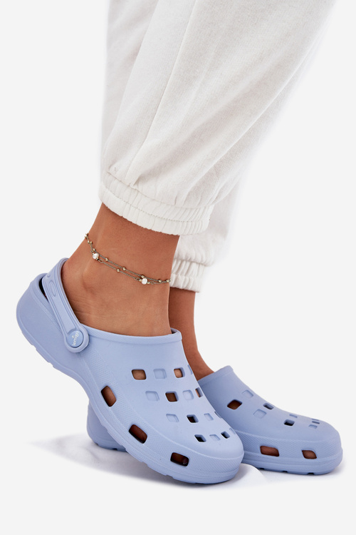 Klapki Damskie Piankowe LEMIGO 806 Niebieskie