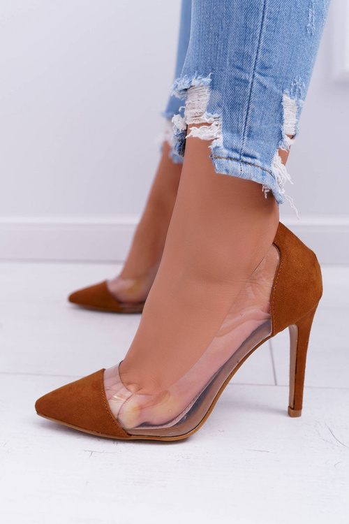 Szpilki Damskie Transparentne W Szpic Camel Live