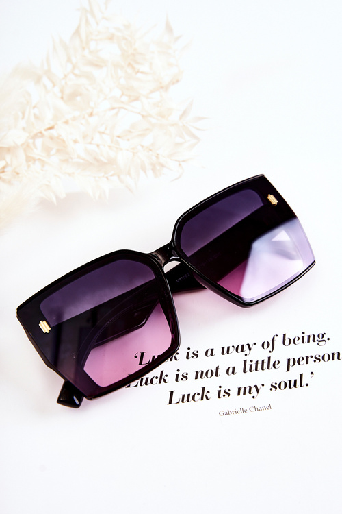 Okulary Przeciwsłoneczne Kwadratowe Ombre V110021 Czarne