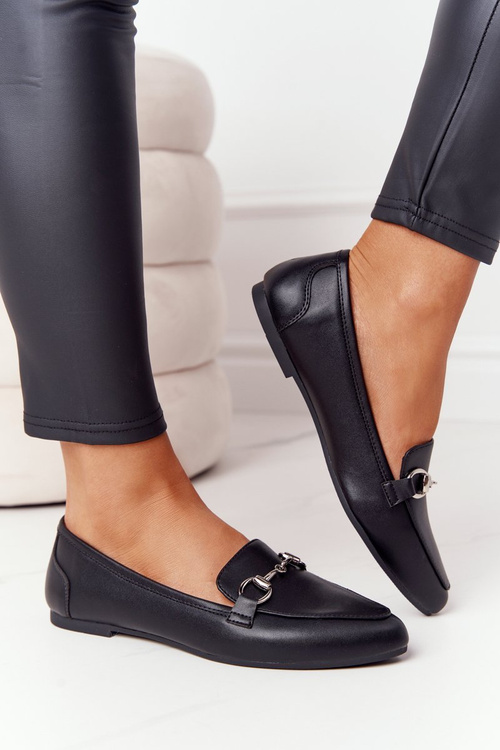 Damskie Mokasyny Sergio Leone MK711 Czarne