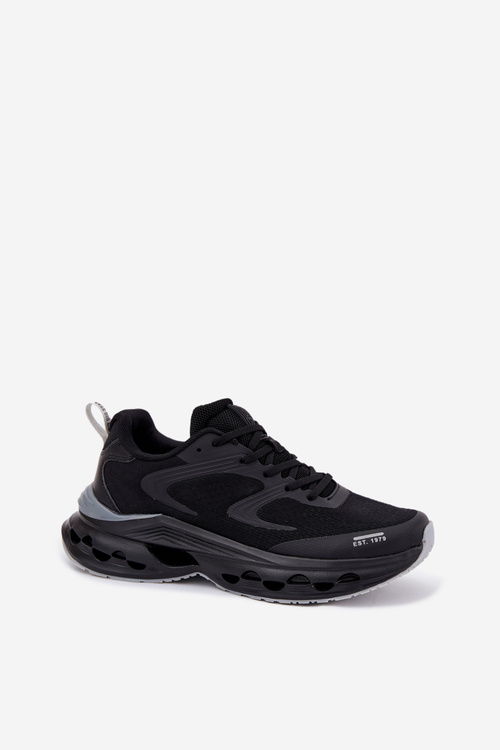 Buty Sportowe Męskie Na Platformie Big Star RR174022 Hi-Poly System Czarne
