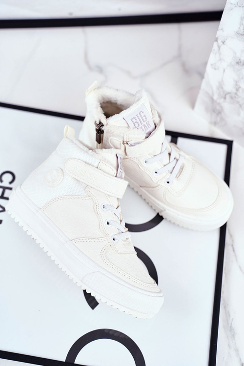 Dziecięce Ocieplane Sportowe Buty Big Star GG374041 Białe