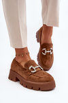 Damskie Mokasyny Z Ozdobą Camel Ellise
