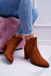 Botki Damskie Na Obcasie Sergio Leone Camel BT525
