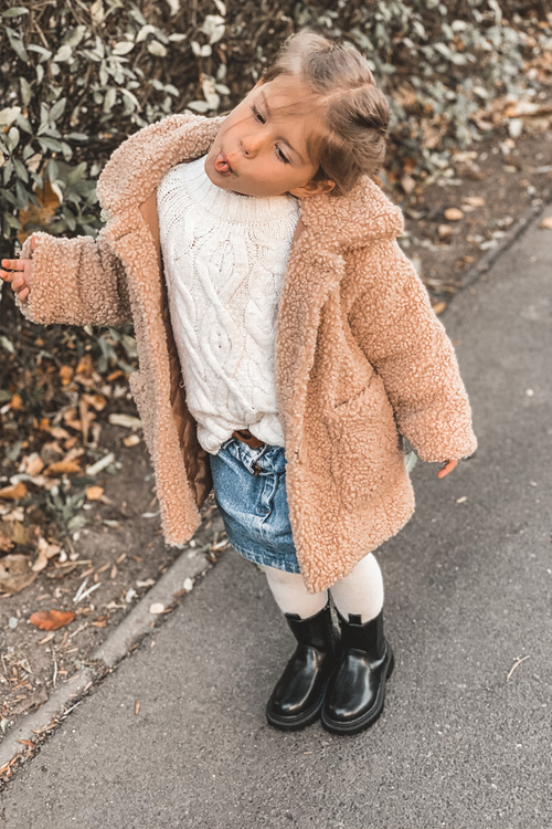 Dziecięce Botki Ocieplane Czarne Aletris