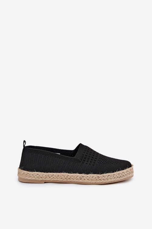 Damskie Espadryle Z Plecionką Vinceza 13624 Czarne