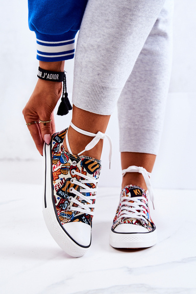 Niskie Trampki Logowane Multikolor Desiree