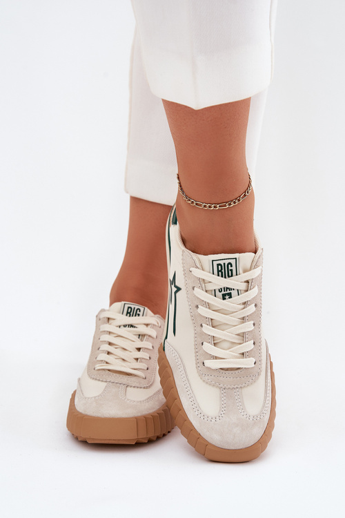 Niskie Trampki Damskie Big Star NN274867 Beżowe