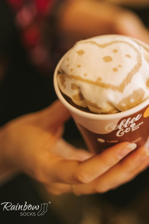 Skarpetki Rainbow Socks Kawowe Cappuccino 1 Para