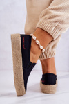 Damskie Espadryle Na Platformie Cross Jeans JJ2R4015C Czarne