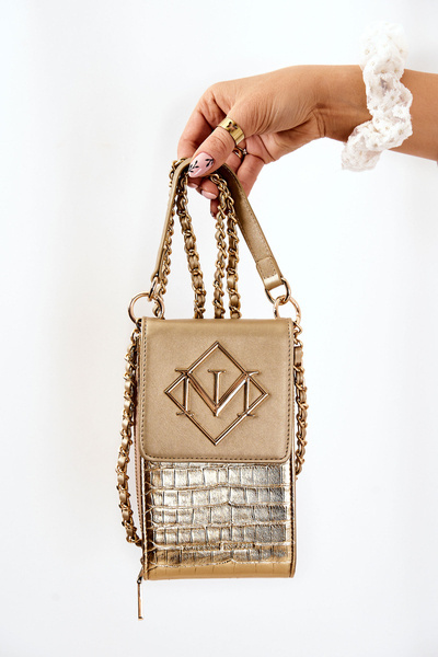 Mała Damska Torebka Monnari ETUA020-023 Złota