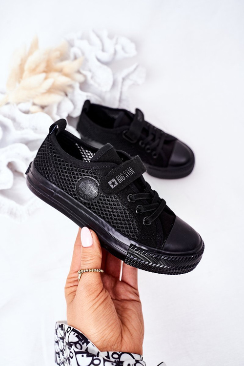 Dziecięce Trampki Z Siateczką BIG STAR HH374015 Czarne