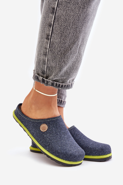 Obuwie Domowe Damskie Kapcie Inblu CS000039 Granatowe