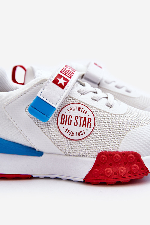 Niskie Dziecięce Buty Sportowe Memory Foam System Big Star LL374213 Białe