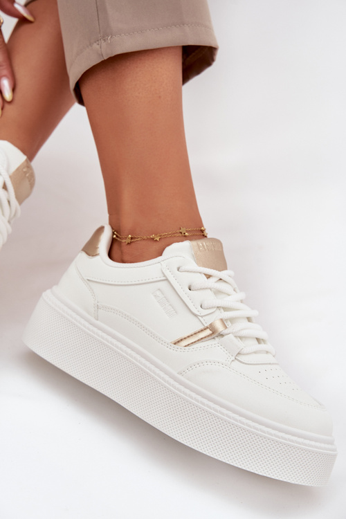 Damskie Sneakersy Na Platformie Big Star SS274359 Białe