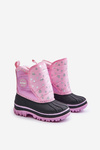 Śniegowce Dziecięce Na Rzep Lee Cooper LCJ-24-44-2863K Różowe