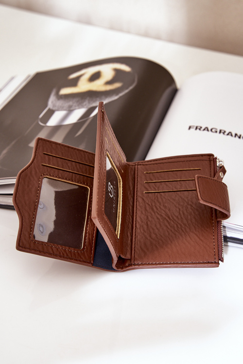 Portfel Damski Eko Skórzany Brązowy Jezorea