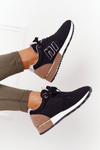 Damskie Sportowe Buty Sneakersy Czarne Maddie