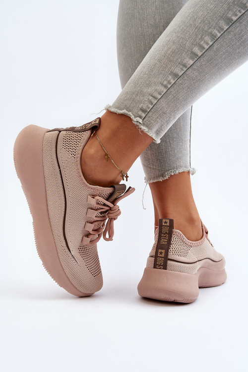 Damskie Buty Sportowe Big Star NN274664 Nude