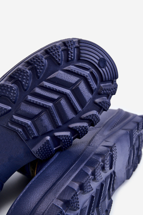 Męskie Ocieplane Piankowe Kalosze Granatowe Tanyo